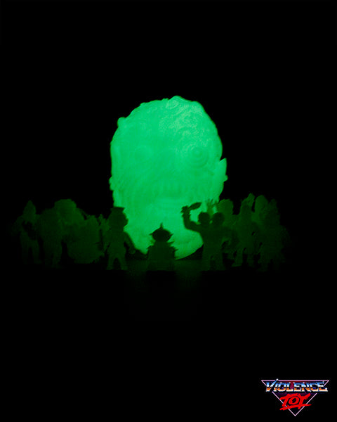 Gorelords Monitorr Head with set of 12 Figures- Glow