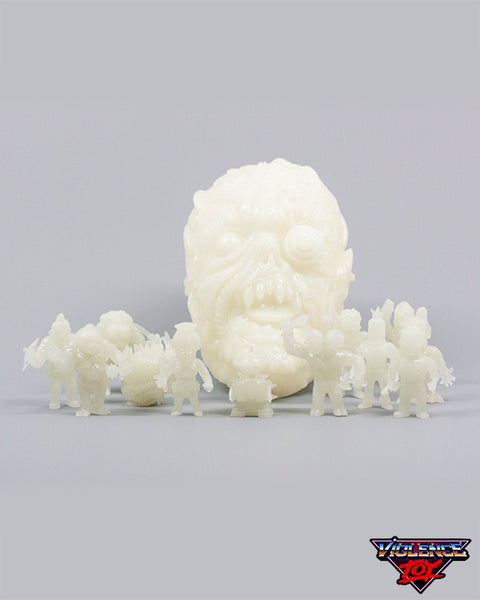 Gorelords Monitorr Head with set of 12 Figures- Glow